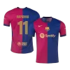 RAPHINHA #11 Barcelona Home Authentic Soccer Jersey 2024/25- UCL