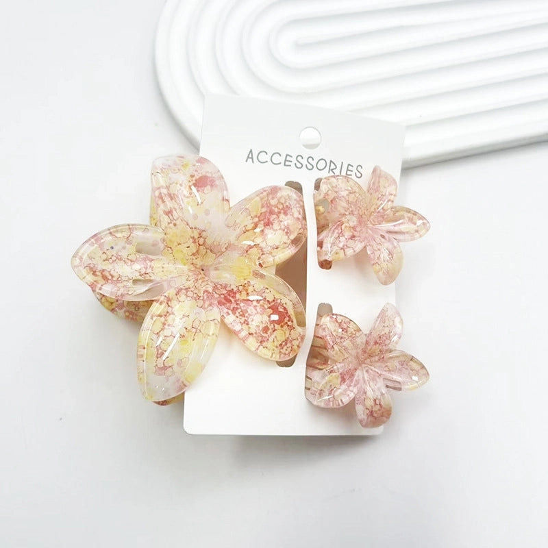 Minimalist Women’s Flower Resin Hair Claws