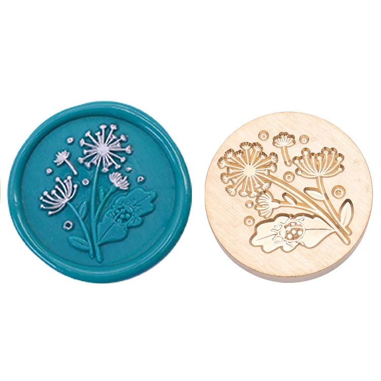 Diy Fire Lacquer Round Sealing Wax Stamp Head 25Mm gbfke
