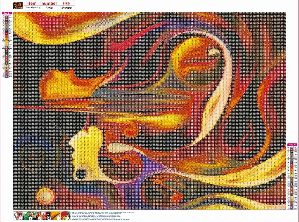 Art - Full Round Diamond Painting(60*45cm)