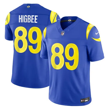Youth Los Angeles Rams #89 Tyler Higbee Nike Royal Vapor F.U.S.E. Sewn Down Limited Jersey