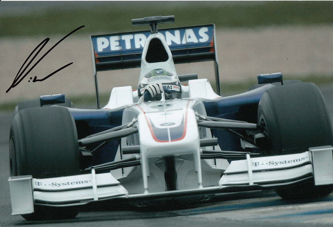 Nick Heidfeld Hand Signed BMW Sauber Photo Poster painting 12x8 10.