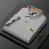 New Pure Cotton Casual Fashion Business Lapel Polo Shirt