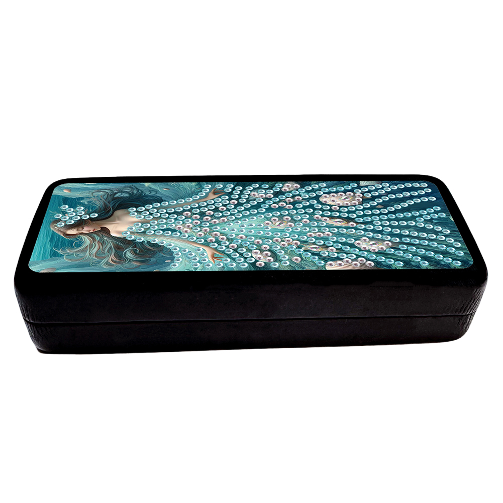 DIY Diamond Painting Glasses Storage Box Diamond Art Sunglasses Case (Girl B)