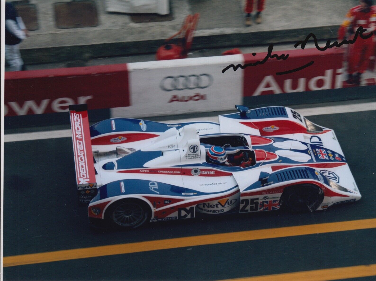 Mike Newton Hand Signed 8x6 Photo Poster painting - Le Mans Autograph.