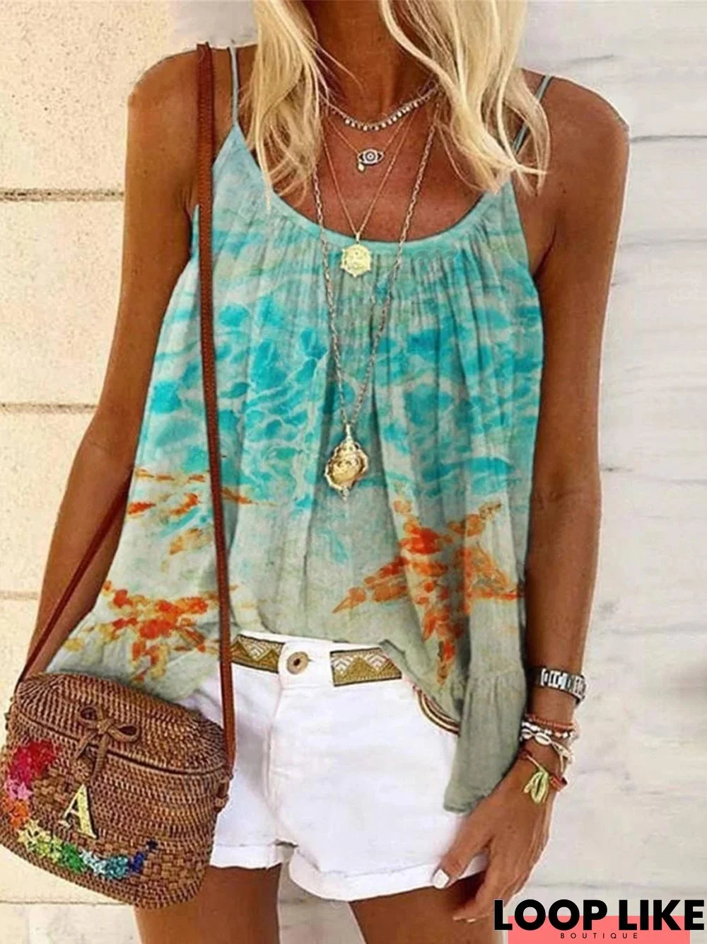 Cold Shoulder Casual Tanks & Camis