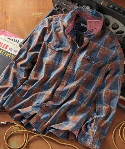 Men's Plaid Casual Versatile Long Sleeve Shirt