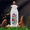 5D DIY Special Shaped Drill Diamond Painting Wine Bottle Bags Covers Kit(Flower)