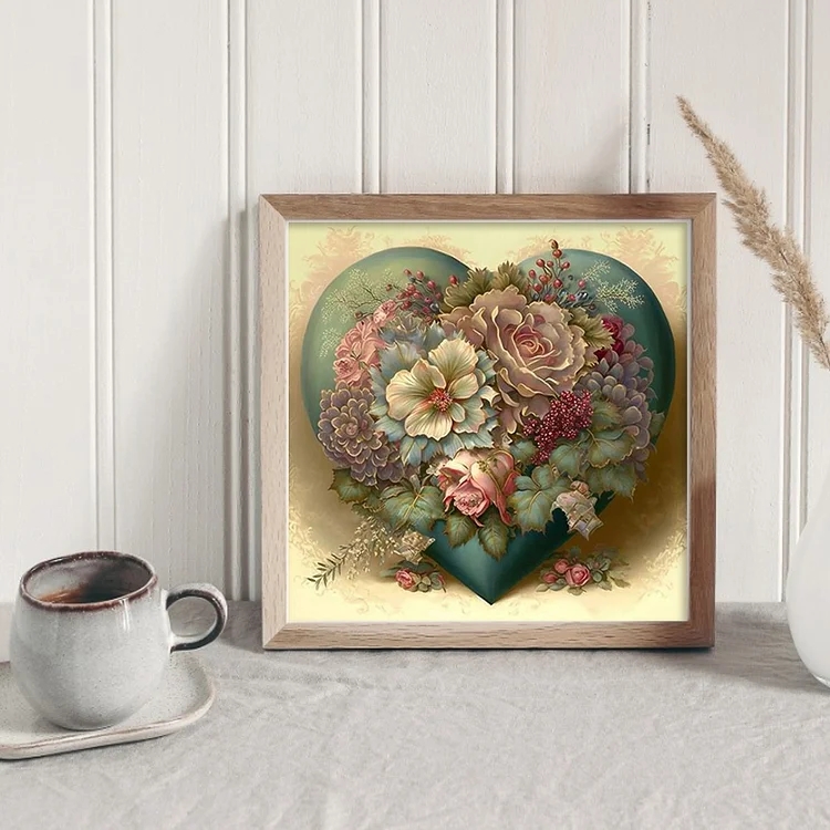 Love Flowers 11CT Stamped Cross Stitch 50*50CM