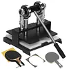 [US Local Warehouse] Table Tennis Racket Rubber Cutting Machine Precision Table Tennis Rubber Cutter Double Roller Bearing Design with 8mm Thickness Base Plate Effortless Edge Trimming Pasting for Ping Pong Bat