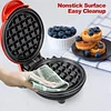 4" Mini Personal Electric Waffle Maker, Hash Browns, French Toast Grilled Cheese, Quesadilla, Brownies, Cookies Breakfast Lunch Maker Machine
