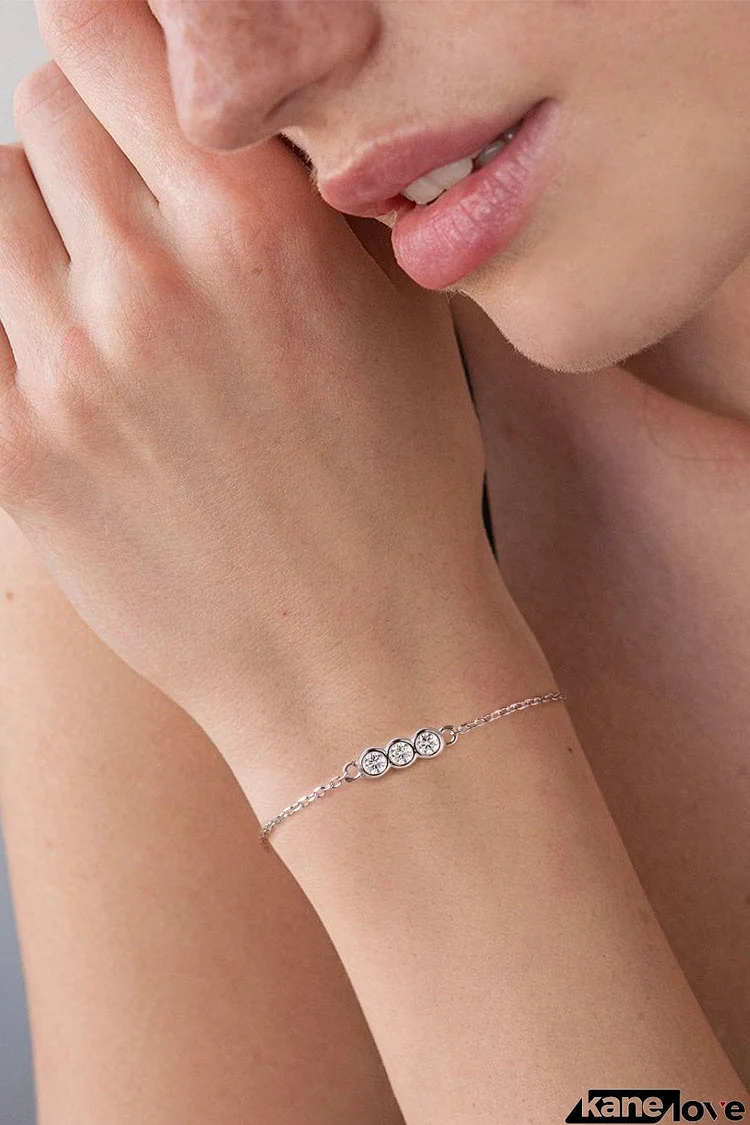 Moissanite 925 Sterling Silver Bracelet