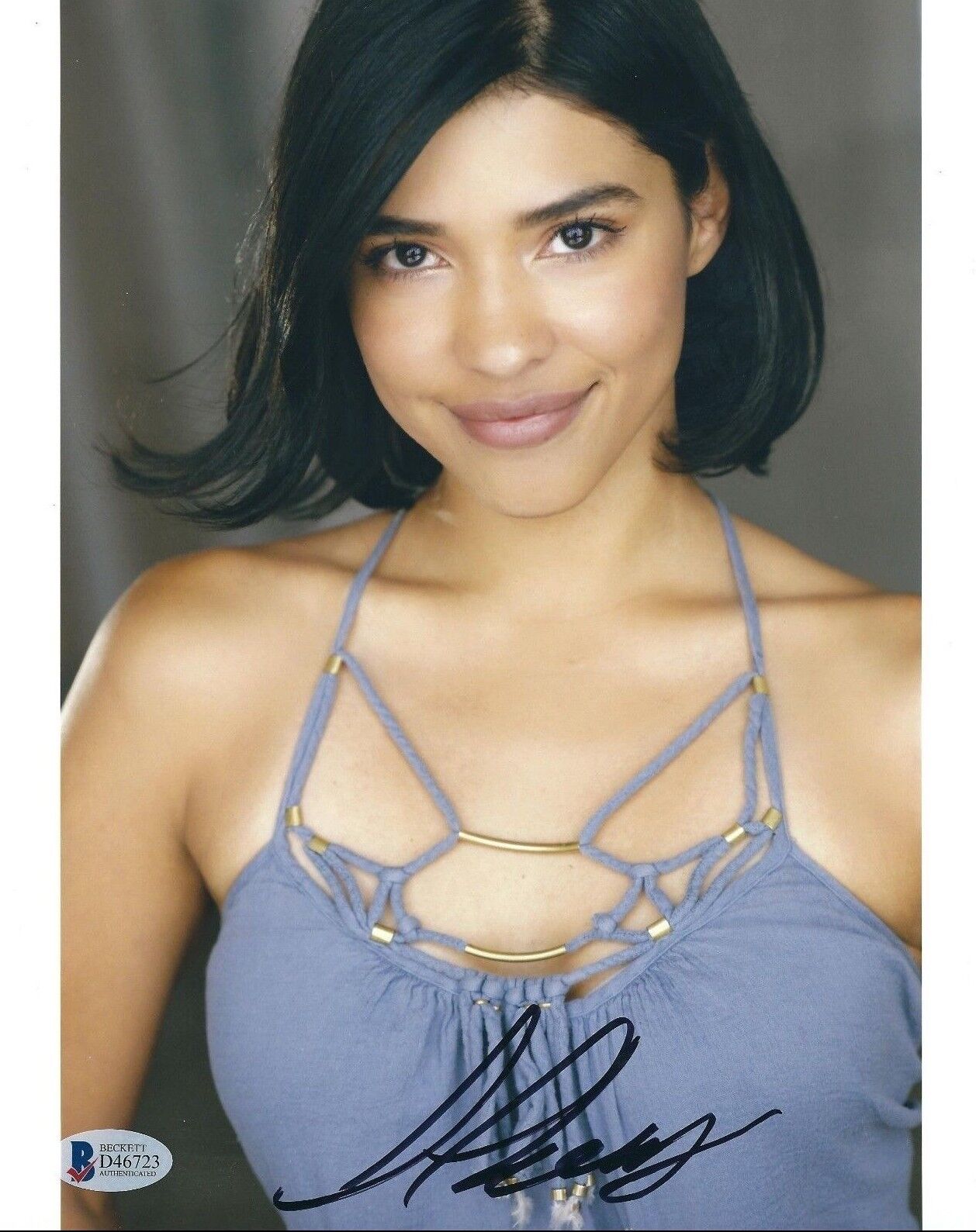 Lisseth Chavez Signed 8x10 Photo Poster painting *Model *Actress Beckett BAS D46723