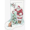 Stamped Cross Cross cross stitch kit for Adults Christmas Stocking 14CT 35x49cm tapestrymarket