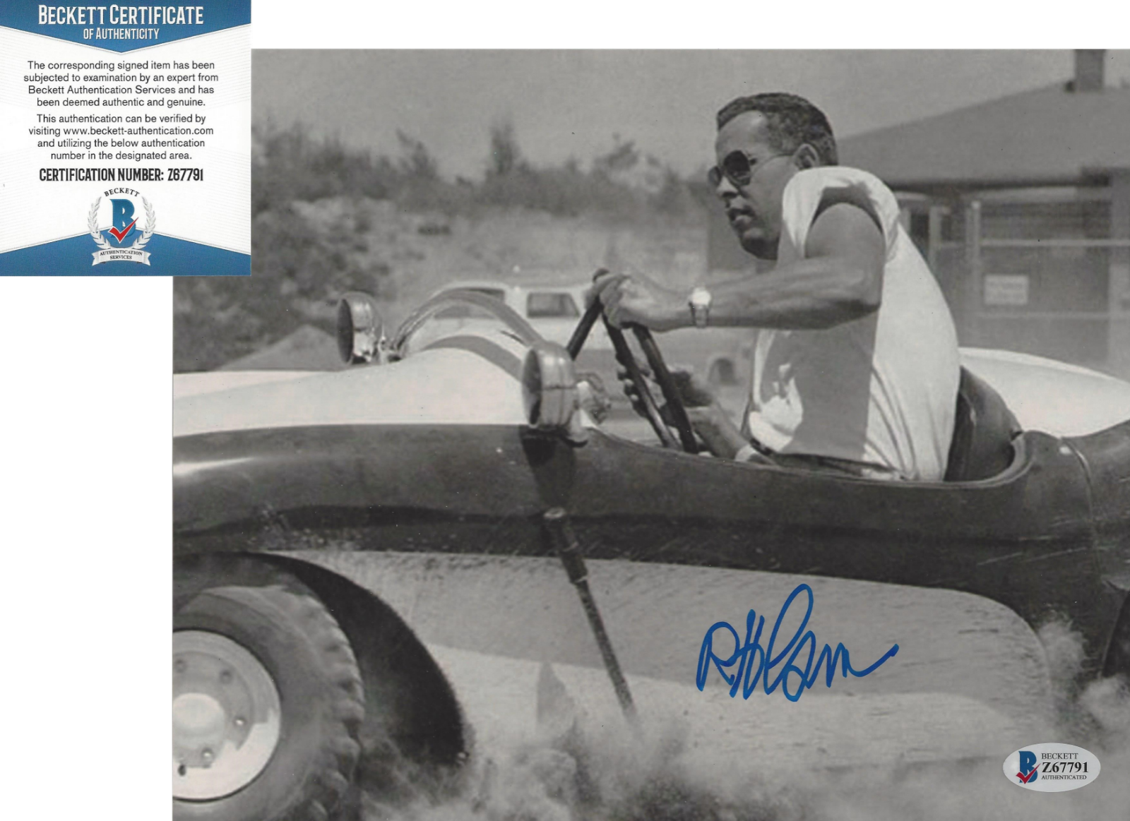 BOB GURR DISNEY RIDE DESIGNER & IMAGINEER SIGNED 8x10 Photo Poster painting B BECKETT COA BAS