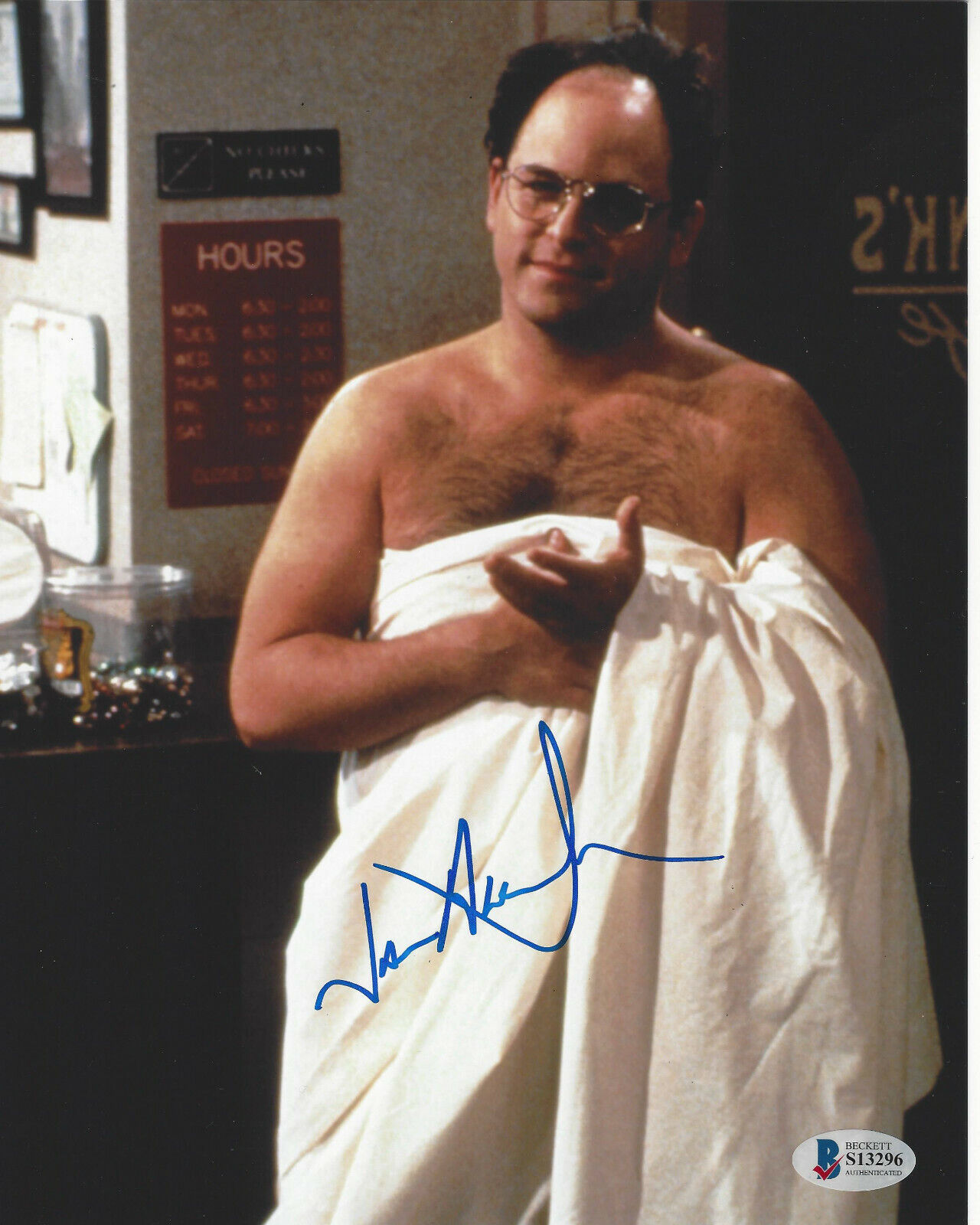 JASON ALEXANDER SIGNED 'SEINFELD' GEORGE COSTANZA 8x10 Photo Poster painting 7 BECKETT BAS COA