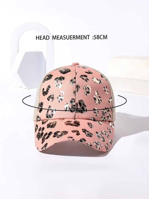 Unisex Casual Minimalist Stripe Lattice Flower Curved Eaves Baseball Cap