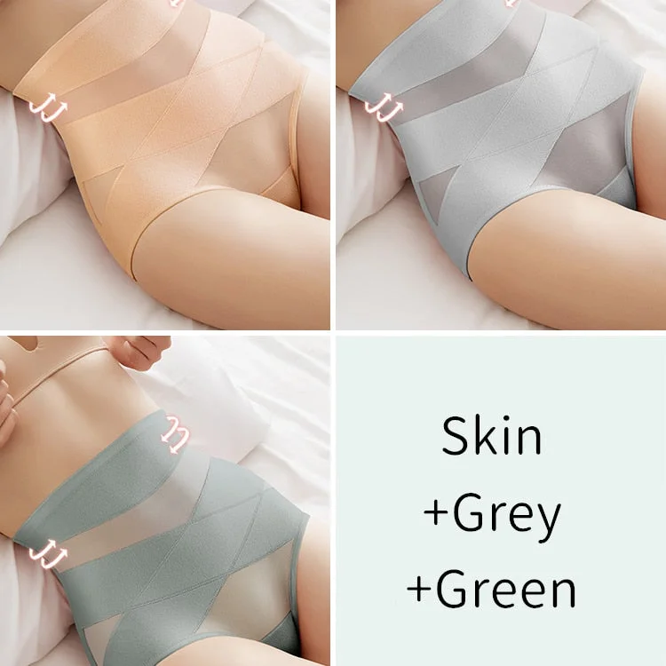 High Waist Panties Women Cotton Underwear Slimming Shapers Sexy Brief Female Butt Lift Tummy Control Underpants Summer Intimates