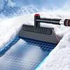 2 In 1 Car Snow Shovel Ergonomic Handle Extendable Ice Scraper Car Accessories