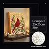 (25x25cm)DIY Pearl Painting Xmas Framed Handmade Pearl Material Art Kit Living Room Decor