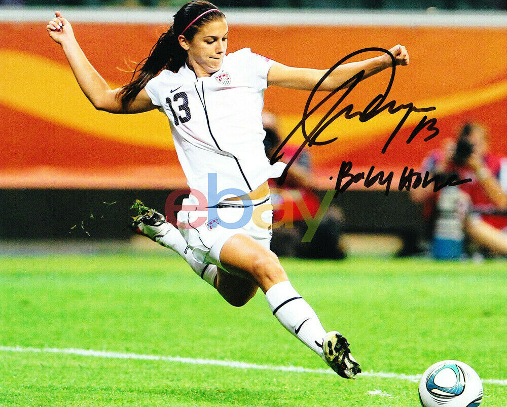 ALEX MORGAN Signed 8x10 Photo Poster painting USA Soccer USWNT w RARE INSCRIPTION! Autographed r