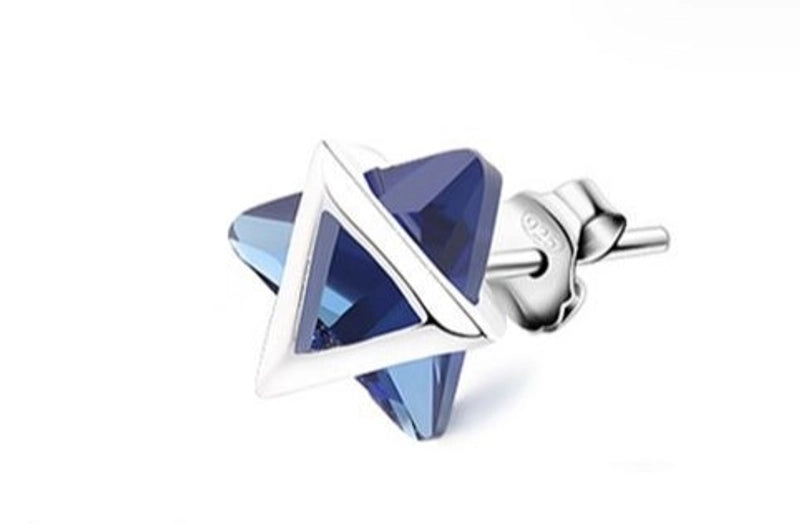 1 Piece Minimalist Geometric Plating Inlay Copper Stone Ear Studs