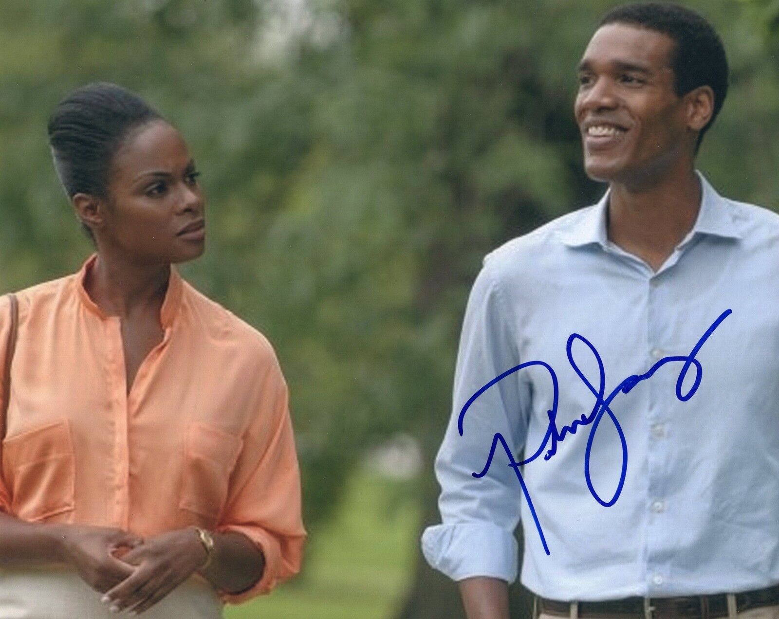 Parker Sawyers signed Southside with You 8x10 Photo Poster painting w/COA Barack Obama