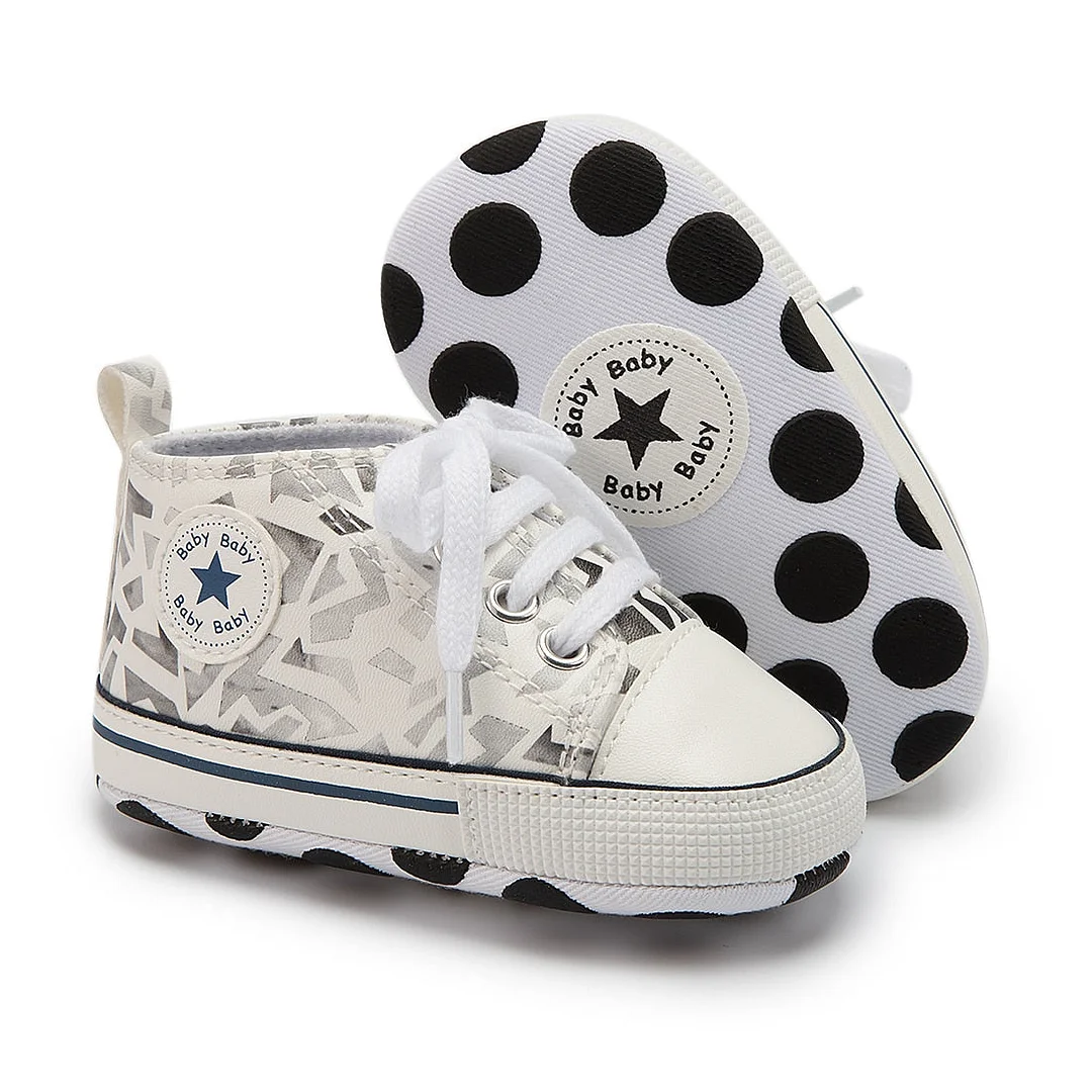 Baby Boys Girls First Walkers Shoes Infant Toddler Soft Sole Anti-slip Baby Shoes Newborn Canvas Baby Sports Sneakers Shoes