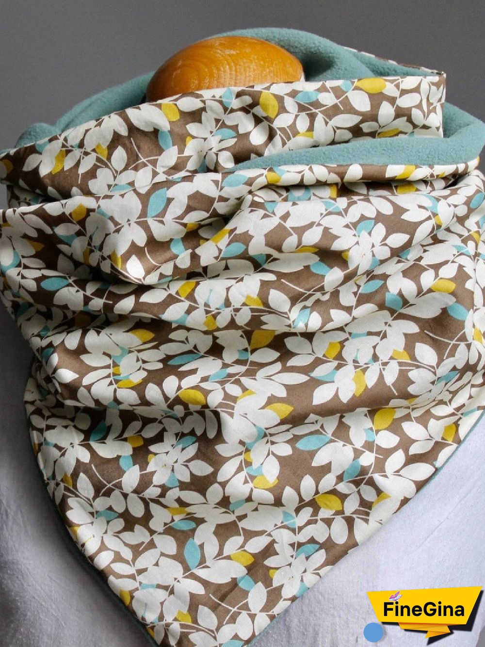 Multicolor Casual Cotton-Blend Floral-Print Scarf
