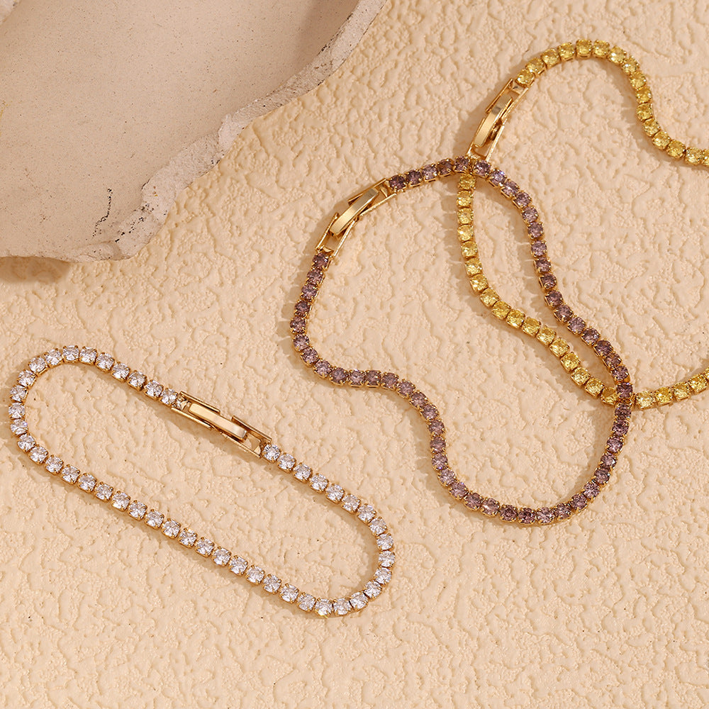 Women Fashion Circle Geometric Stainless Steel Electroplating Bracelets