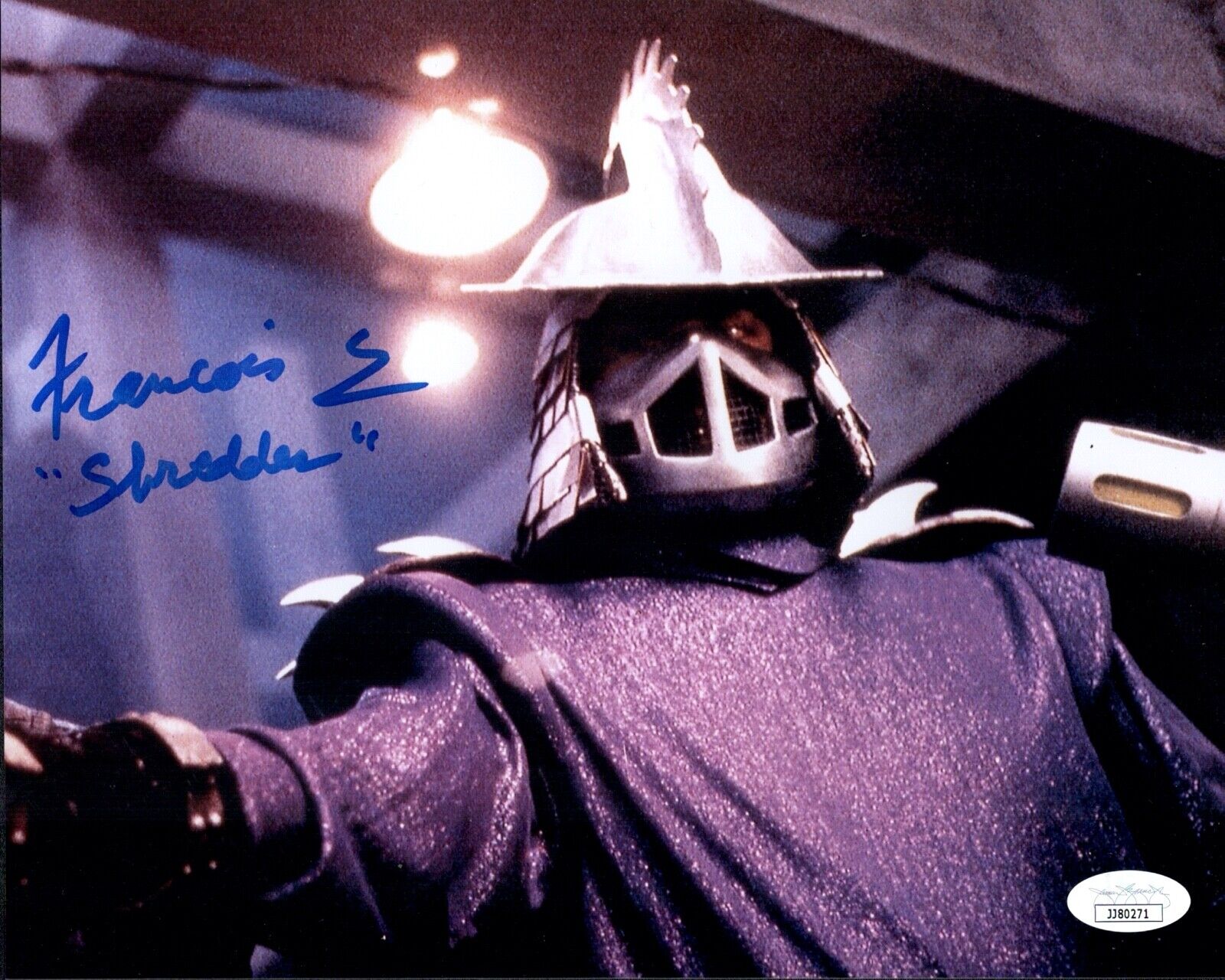 FRANCOIS CHAU Signed SHREDDER TEENAGE MUTANT NINJA TURTLES 8x10 Photo Poster painting JSA COA