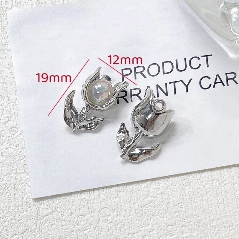 1 Piece Ig Style Sweet Cherry Heart Shape Flower Alloy Plating Inlay Jewelry Accessories