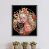 uk.everydayedeals (Limited Stock)Diamond Painting - Round AB Drills - Literary Retro Girl(45*55cm)