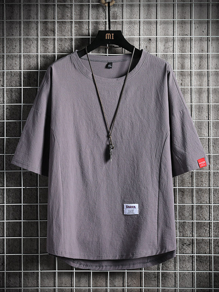 Men's Loose Fit Linen Blend Casual Shirt wearshes