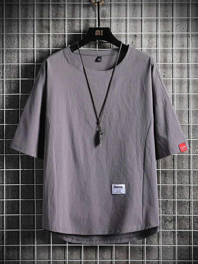 Men's Loose Fit Linen Blend Casual Shirt