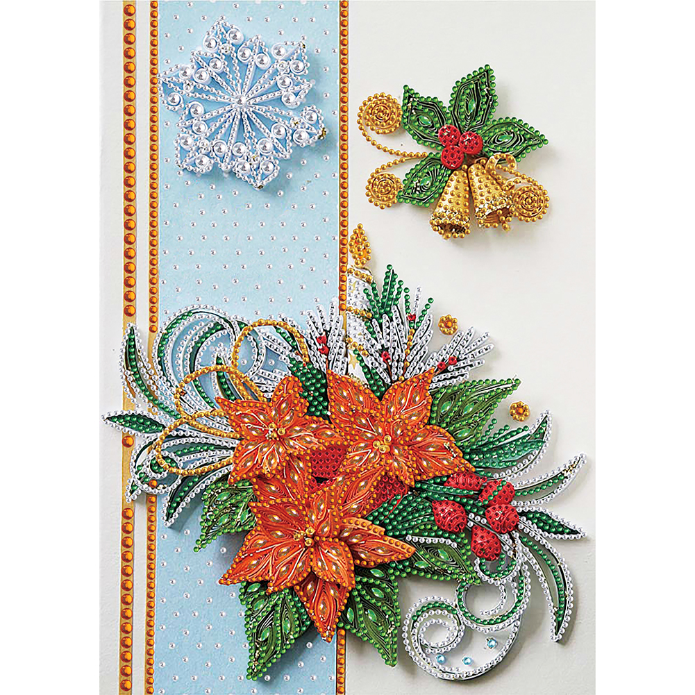 

Christmas Flower Quilling Paper - Special Shaped Diamond Painting - 30*40CM, 501 Original