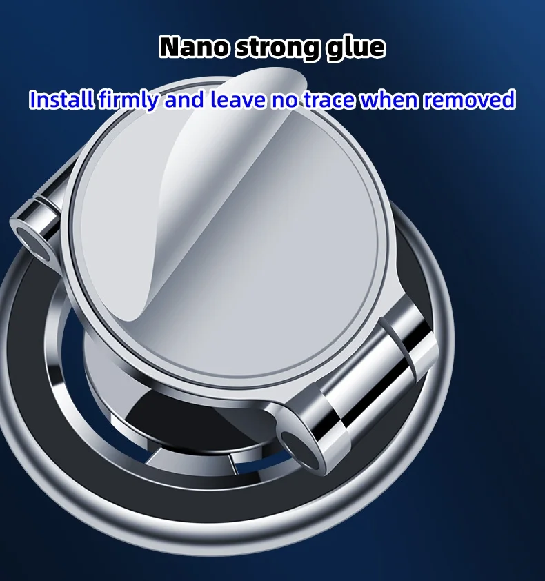 Car magnetic mobile phone navigation bracket (With laser car logo)