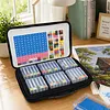 Transparent Diamond Painting Storage Box Set with Handle Bag & Stickers Diamond Painting Storage Case Portable Bead Storage Box for Diamond Painting Accessories and Tools (32PCS)