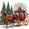 Christmas Carriage-11CT Stamped Cross Stitch 40*40cm/15.75*15.75in