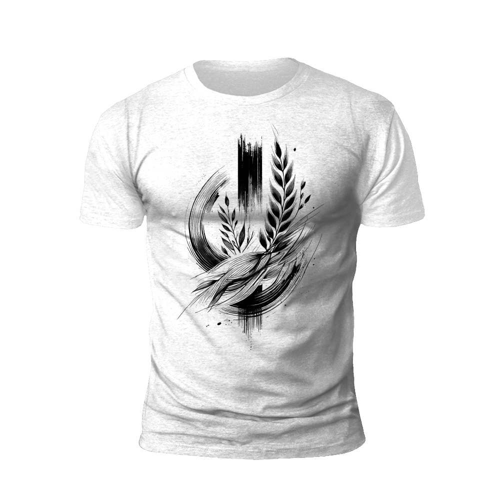 Ink Style Wheat T-Shirt