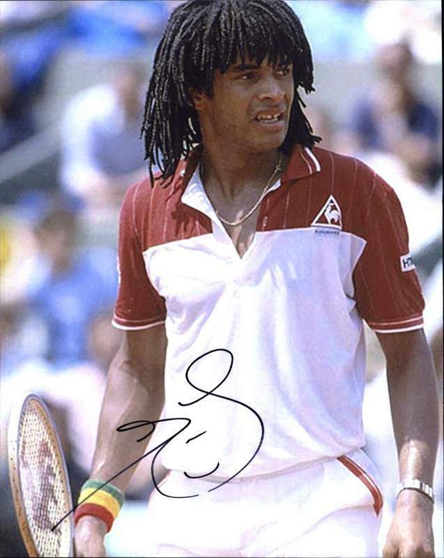 Yannick Noah signed tennis 8x10 Photo Poster painting W/Certificate Autographed (A0003)