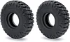 AMK 2Pcs 1.0" Rubber Mud Off Road Tires 24x62x20.5mm for 1/24 RC Crawler Car Axial SCX24 Gladiator Deadbolt 1/18 TRX4M (2PCS)