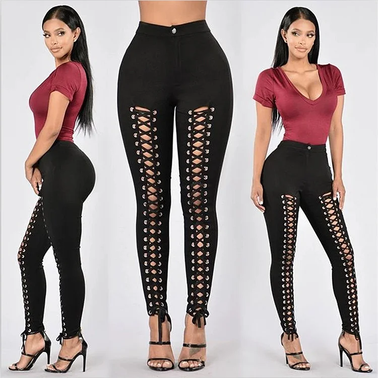 Hollow High Waist Leggings