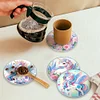 [Upgrade]4Pcs Acrylic Special Shape Horse DIY Waterproof Diamond Painting Coaster