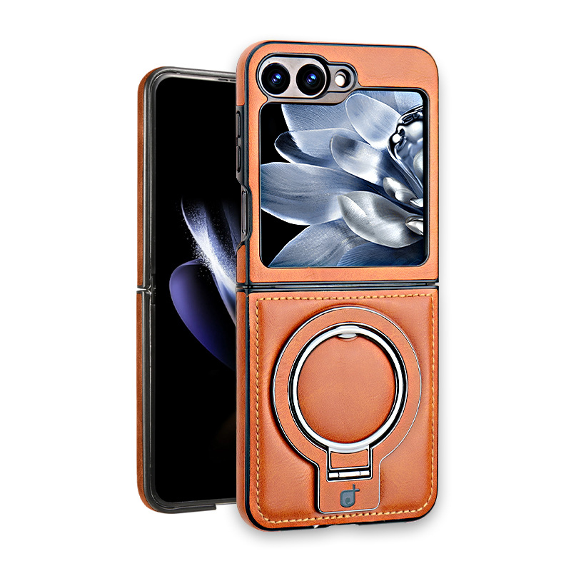 Premium Leather Magnetic Stand Case For Samsung Flip Series