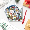 6Pcs Merry Christmas Diamond Painting Greeting Card for Holiday Party Favors