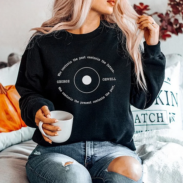 1984 George Orwell sweatshirt | dystopian sweatshirt | literature pullover | book reading | english teacher gift | novel quote | famous author