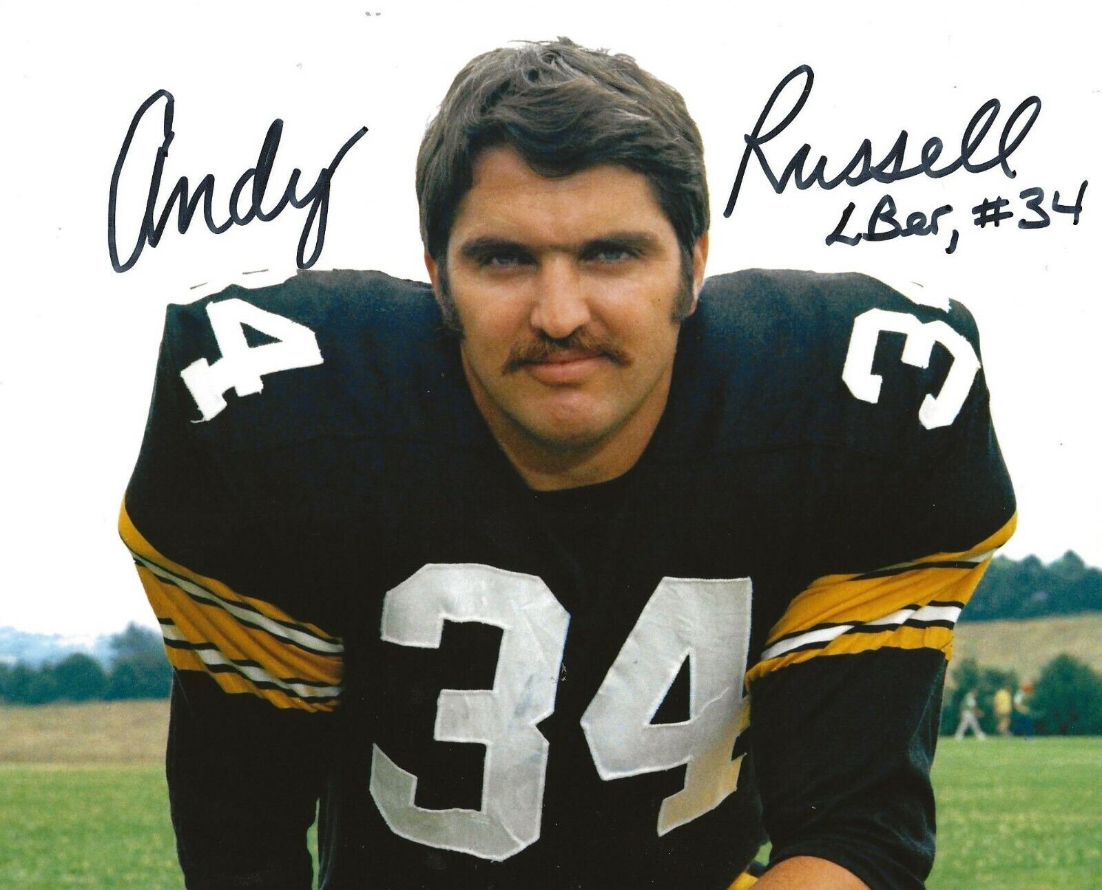 Andy Russell signed Pittsburgh Steelers 8x10 Photo Poster painting autographed 2