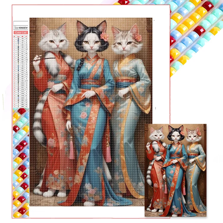 Three Sisters - Full Square - Diamond Painting(45*65cm)