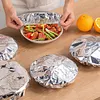 Reusable Aluminum Foil Food Covers Elastic Bowl Covers Fits Various Dish Shapes Food Warmers for Home Dining Parties Outdoor Picnics